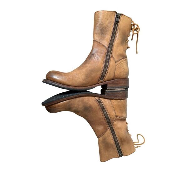 Bed Stu Cheshire Leather Boots size 8 Glove Lace Combat Boho - Picture 3 of 12